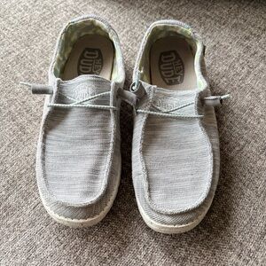 Hey Dude Light Gray Wendy Canvas Slip-On Casual Shoes